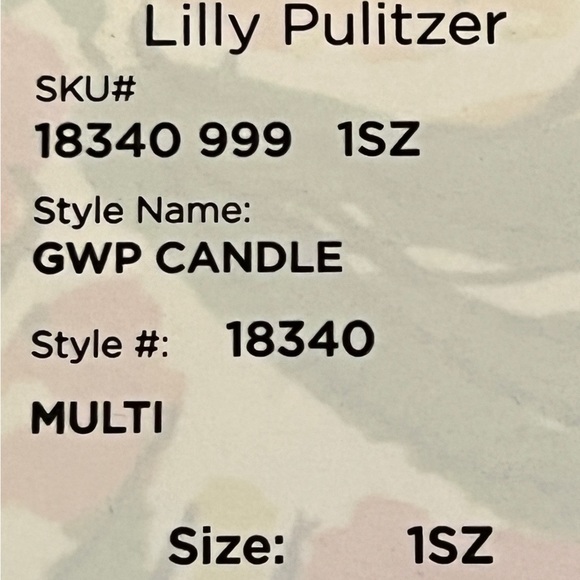 New Lilly Pulitzer Scented 5x5 Candle - Picture 7 of 7